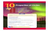 Properties of Circles - Harlingen Consolidated · PDF fileProperties of Circles ... 10.4 Use Inscribed Angles and Polygons ... BeforeYou found the circumference and area of circles