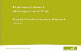 Transport Asset Management Plan Asset … Asset Management Plan Asset Performance Report ... competitive dialogue process both ... and contributing to national work such as the Pothole