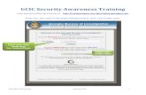 GCIC Security Awareness Training - IOTIS Security and... ·  · 2016-09-20Education and Training January 2015 1 GCIC Security Awareness Training Click here and follow the instructions.