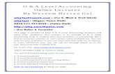 O & A Level Accounting Online Lectures By Waseem ...whg.awardspace.com/oal/olacc/O Level Accounts Syllabus...Introduction 2 Cambridge O Level Principles of Accounts 7110 1. Introduction