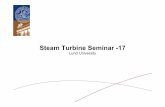 Steam Turbine Seminar -17  Open vacuum breaker About 15 minutes for hogging/vacuum pull No corrosion risk since RH