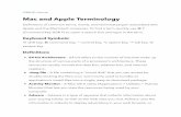 Mac and Apple Terminology - OMUG - ocalamug.orgocalamug.org/resources/technical/terminology.pdf · Mac and Apple Terminology Deﬁnitions of common terms, ... AirPort – Apple’s