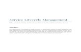 Service Lifecycle Management - PLM−Product Lifecycle ... · PDF fileService Lifecycle Management Service Lifecycle Management and product lifecycle management