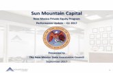 Sun Mountain Capital - New Mexico State Investment · PDF fileSun Mountain Capital New Mexico Private Equity Program ... Advent Solar Eclipse Aviation MIOX Skorpios Technologies ...
