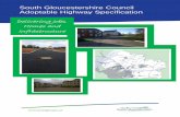 sOUTH gLOUCESTERSHIRE cOUNCIL Adoptable Highway · PDF fileSouth Gloucestershire Council Adoptable Highway Specification 6 Abbreviations SGC South Gloucestershire Council DMRB Design
