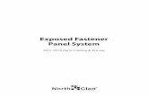 Exposed Fastener Panel System - Triton Building · PDF fileExposed Fastener Panel System ... to provide their own project specific design and engineering, and to adhere to the WRB