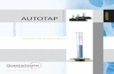 AUTOTAP - Quantachrome · PDF fileautomated tap density analyzers Quantachrome Quantachrome AUTOTAP. ... 1 Dual Autotap: 2 50/60 Hz 150 VA Grounded, ... Digital Counter Start Button