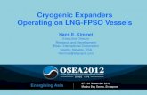 Cryogenic Expanders Operating on LNG-FPSO · PDF fileCryogenic Expanders Operating on LNG-FPSO Vessels Hans E. Kimmel Executive Director . Research and Development . Ebara International
