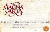 Magna Carta - American Inns of Court Carta Historical & Legal Background Successors to Magna Carta The Lineage of the Rule of Law Rule of Law and the Inns of Court Employing the Inn’s