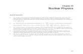 Nuclear Physics -   · PDF fileNuclear Physics 461 Problem Solutions ... The ratio of the nuclear density to this atomic density is 13 ... 21 .6 01 i m α v − −