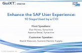 Enhance the SAP User Experience - Liquid UI - Homeliquid-ui.com/download.php?file=summitelectric_webinar.pdf · Enhance the SAP User Experience: ... 10 Steps to Enhancing the SAP
