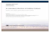 A Literature Review of Safety Culture - sandia.govprod.sandia.gov/techlib/access-control.cgi/2013/132754.pdf · A Literature Review of Safety Culture Kerstan S. Cole, Susan M. Stevens-Adams,