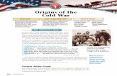 Origins of the Cold War - Methacton School District Cold... · Origins of the Cold War ... Under Soviet communism, the state controlled all property and economic activity, while in