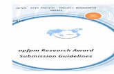 These guidelines are in three parts: - APFPM apfpm...  · Web viewAll submissions must provide a summary of not more than 100 words. of the research, its outcomes, level of complexity
