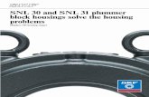 SNL 30 and SNL31 plummer block housings solve the ... 30 and SNL31 plummer block housings solve the housing problems (Replace SDhousing range) Contents 2 Made by SKF® stands for excellence.