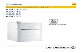 AGC 35 AGC 25 - De Dietrich heating 4.3.3 Forcing domestic hot water production .....20 4.3.4 Setting the contrast and lighting on the display ...