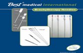 Brachytherapy Needles - · PDF fileMission Statement Everyone deserves ... 10213 Brachytherapy Needles Square Hub 18 Gauge x 20 cm Pink Stylet with ... Genetherapy Pharmaceuticals