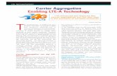 LTE TECHNOLOGY Carrier Aggregation Enabling LTE-A …electronicsmaker.com/wp-content/uploads/2013/10/Carrier.pdf · T Carrier aggregation can tap LTE-Advanced he standardisation of