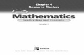 Chapter 4 Resource Masters - Loudoun County Public Schools · PDF fileChapter 4 Test, Form 2A ... Chapter 4 Resource Masters ... for questions assessing graphing skills. • Form 3is