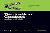 Recitation Contest - Poetry In Voice · PDF fileThe Poetry In Voice/Les voix de la poésie Recitation Contest is a competition that encourages ... – If you’re unclear on the meaning