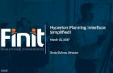 Hyperion Planning Interface: Simplified! - HUGmnhugmn.org/.../EichnerHUGMn2017HyperionPlanningInterfaceSimplifie… · Hyperion Planning Interface: Simplified! March 15, 2017 Cindy