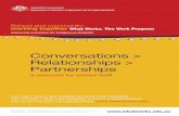 Conversations > Relationships > Partnerships - What · PDF filea resource for school staff ... and mutual support between home and school, opportunities to build success are markedly
