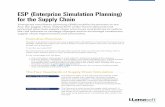 ESP (Enterprise Simulation Planning) for the Supply Chain · PDF fileESP (Enterprise Simulation Planning) for the ... ESP Enterprise Simulation Planning for the Supply ... detect capacity