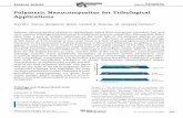 Polymeric Nanocomposites for Tribological Applicationsresearch.me.udel.edu/~dlburris/papers/JA16.pdf · Polymeric Nanocomposites for Tribological Applications David L. Burris, Benjamin