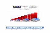 REAL ESTATE CERTIFICATE PROGRAM - · PDF fileREAL ESTATE CERTIFICATE PROGRAM NATIONAL INSTITUTE OF VALUATION ... property development to the companies or individuals who seek ... 14