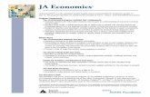 JA Economics Program Brief - jaum.org · PDF fileJA Economics JA EconomicsTM is a ... questions categorized by chapter, written at varying levels of difficulty, and accessed from a
