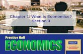 Chapter 1: What is Economics? Section 3 · PDF fileChapter 1: What is Economics? Section 3 . Chapter 1, ... Chapter 1, Section 3 Copyright © Pearson Education, Inc. Slide 8 Production