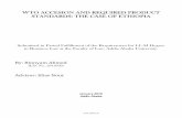 WTO Accesion and required product standards: the case · PDF fileWTO Accession and Required Product Standards: The Case of Ethiopia 1 DECLARATION I, the undersigned declare that, this