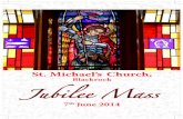 Jubilee Mass Booklet 7 June 2014 - Blackrock, Corkstmichaelsblackrock.ie/.../2014/06/Jubilee-Mass-7-June-2014.pdf · Jubilee Mass 7th June 2014. Come, Holy Spirit, fill the hearts