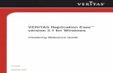 VERITAS Replication Exec, version 3 - · PDF file(admin_en.pdf) VRE 3.1 Help files ... The VERITAS Replication Exec ... The VERITAS Cluster Server software must be installed and configured
