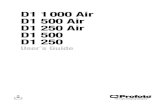 D1 1000 Air D1 500 Air D1 250 Air D1 500 D1 250 1000 Air D1 500 Air D1 250 Air D1 500 D1 250 User´s Guide Profoto D1 2 Profoto D1 3 Thank you for choosing Profoto Thanks for showing