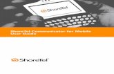 ShoreTel 12 Communicator for Mobile User Guide 12 5 Introduction ShoreTel Mobile Call Manager is now ShoreTel Communicator for Mobile. ShoreTel Communicator for Mobile allows you to