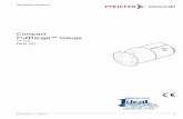 Compact FullRange™ Gauge - Ideal · PDF fileFPM75 Mo stainless steel (1.4310/AISI 301) Ni, Au W Internal volume ≈ 20 cm³ Dimensions [mm] Compact Full RangeTM Gauge VACUUM 107