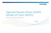 Special Needs Plans (SNPs) Model of Care - Health Net Needs Plans (SNPs) Model of Care Annual Training Presentation For: Provider Webinar 2/15/17 Presentation By: Candace Ryan, QI