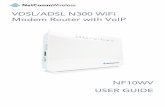VDSL/ADSL N300 WiFi Modem Router with VoIPmedia.netcomm.com.au/public/assets/pdf_file/0016/162700/NF10WV... · Thank you for purchasing a NetComm Wireless VDSL/ADSL N300 WiFi Modem
