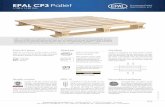 EPAL CP3 Pallet · PDF fileEPAL CP3 Pallet Materials: 15 boards of quality timber, 9 wood-chip or solid wood blocks, 81 nails. Produced according to the EPAL Technical Regulations