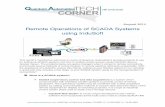 August 2014 Remote Operations of SCADA Systems using · PDF fileAugust 2014 Remote Operations of SCADA Systems using InduSoft This month’s TechCorner will focus on some of Quantum