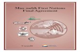 Maa-nulth First Nations Final · PDF filechapter 8 water ... maa-nulth first nations final agreement table of contents vii fiscal chapters chapter 16 capital transfer and negotiation