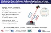 Modulating Retro-Reflector Cubesat Payload 1070nm for ...mstl.atl.calpoly.edu/~workshop/archive/2016/Summer/Day 2/Session 7... · 1070nm for Asymmetric Free-space Optical Communications