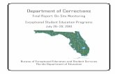 Department of Corrections - Florida Department Of Programs for the Department of Corrections (DOC). This report was developed by integrating This report was developed by integrating