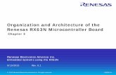 Organization and Architecture of the Renesas RX63N ...jmconrad/ECGR4101-2013... · Organization and Architecture of the Renesas RX63N Microcontroller Board ... Endianness refers to