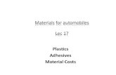 Materials for automobiles Lec 17 - Indian Institute of ...shankar_sj/Courses/ED5312/Materials_for...Materials for automobiles Lec 17 Plastics ... specific properties such as thermal