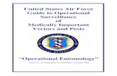 United States Air Force Guide to Operational Surveillance ... · PDF fileUSAF Guide to Operational Surveillance of Medically Important ... Surveillance of . Medically Important Vectors