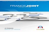 O'Rings and Back-up rings - FRANCE JOINT · PDF filecontinuous improvement. ... ACM, AEM, EPDM, FKM, HNBR, NBR, VMQ, ... The NBR has good mechanical properties and good wear resistance