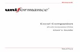 User's Guide - Honeywell Process · PDF fileAbout Excel Companion Uniformance Excel Companion User Guide •7 About Excel Companion Overview With Uniformance Excel Companion you can
