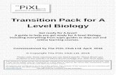 Transition Pack for A Level Biology · PDF fileTransition Pack for A Level Biology Get ready for A-level! A guide to help you get ready for A-level Biology, including everything from